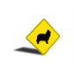 Collie Dog Diamond Sign