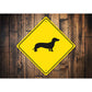 Dachshund Dog Diamond Sign