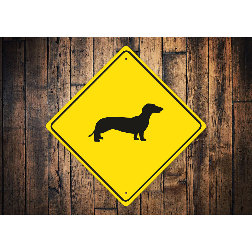 Dachshund Dog Diamond Sign