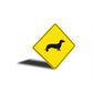 Dachshund Dog Diamond Sign