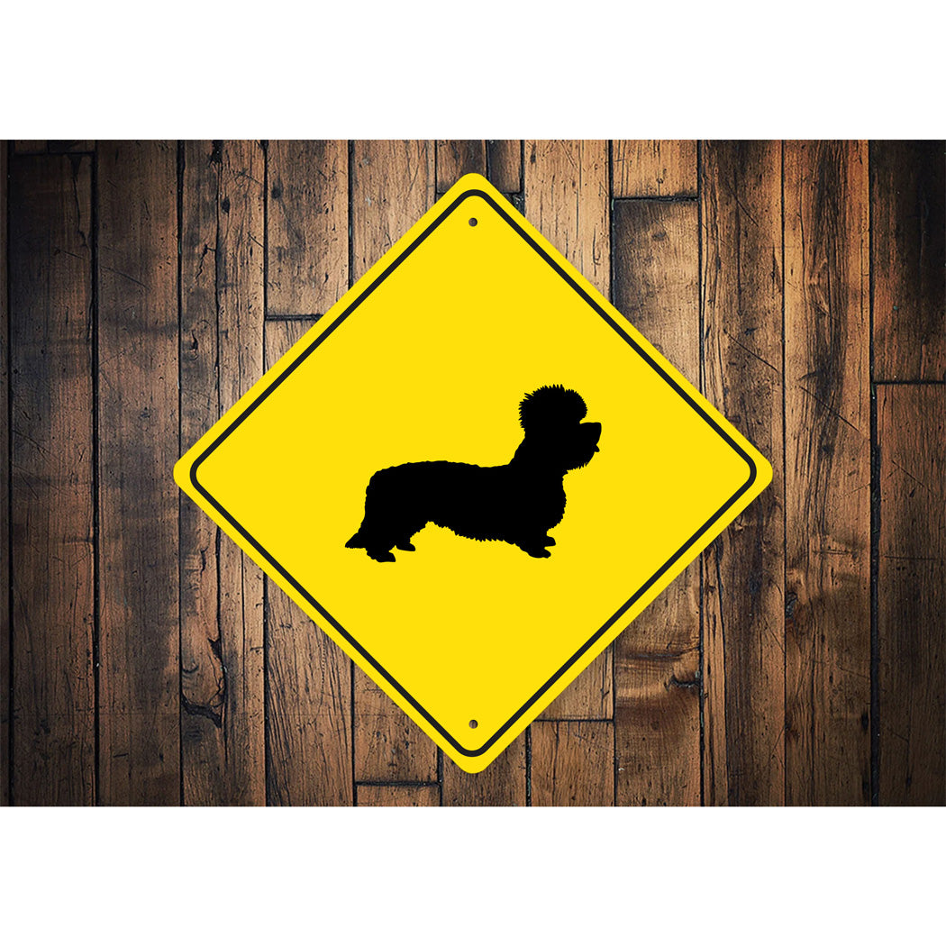 Dandie Dinmont Terrier Dog Diamond Sign