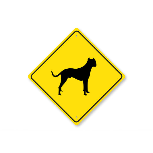 Dogo Argentino Dog Diamond Sign