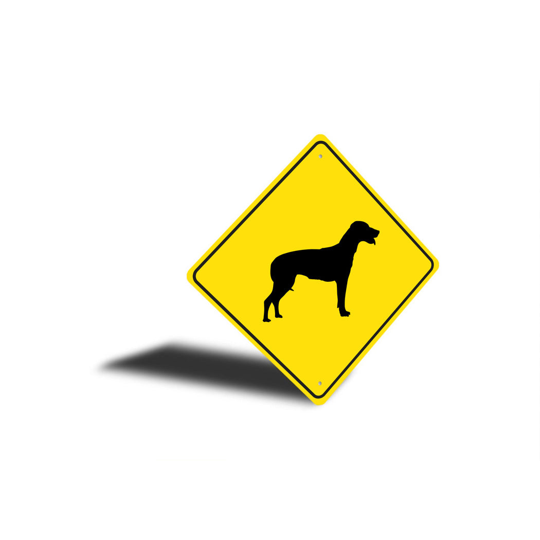 English Foxhound Dog Diamond Sign
