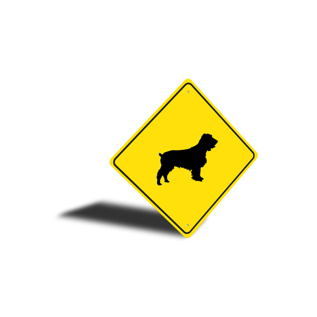 Field Spaniel Dog Diamond Sign