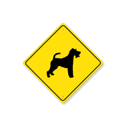 Fox Terrier Dog Diamond Sign