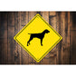 German Shorthaired Pointer Dog Diamond Sign