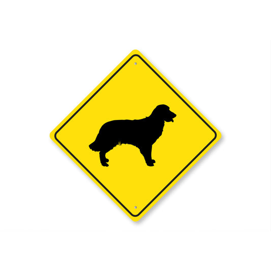 Golden Retriever Dog Diamond Sign