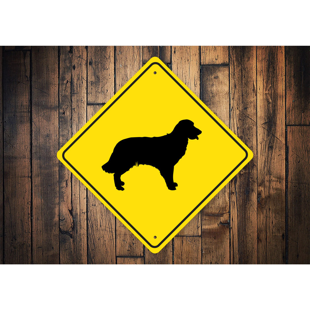 Golden Retriever Dog Diamond Sign