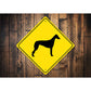 Greyhound Dog Diamond Sign