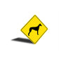 Greyhound Dog Diamond Sign