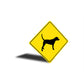 Harrier Dog Diamond Sign
