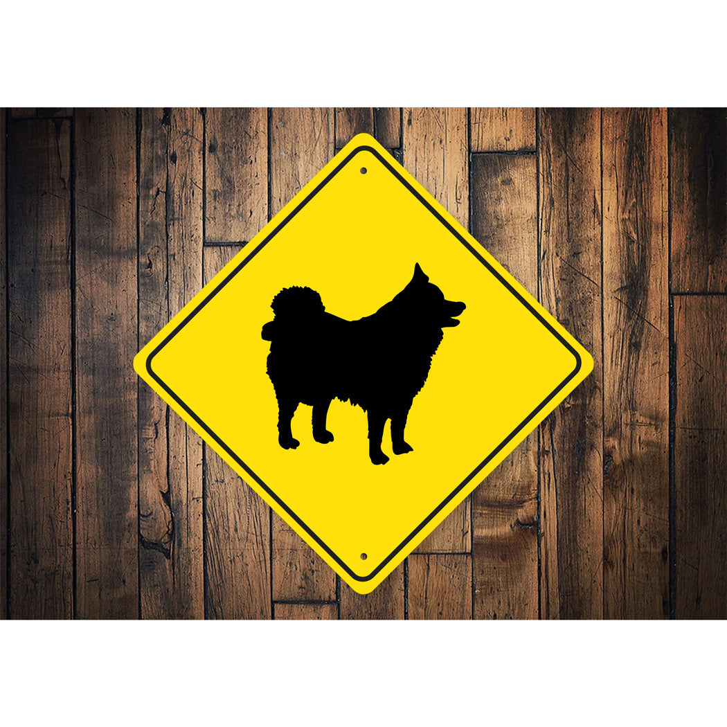 Icelandic Sheepdog Dog Diamond Sign