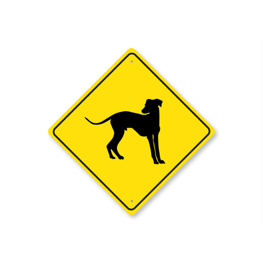 Italiano Greyhound Dog Diamond Sign