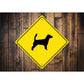 Jack Russel Terrier Dog Diamond Sign
