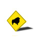 Keeshond Dog Diamond Sign