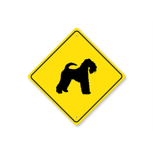 Kerry Blue Terrier Dog Diamond Sign