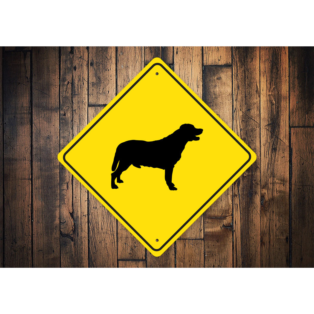 Labrador Retriever Dog Diamond Sign