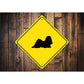 Lhasa Apso Dog Diamond Sign