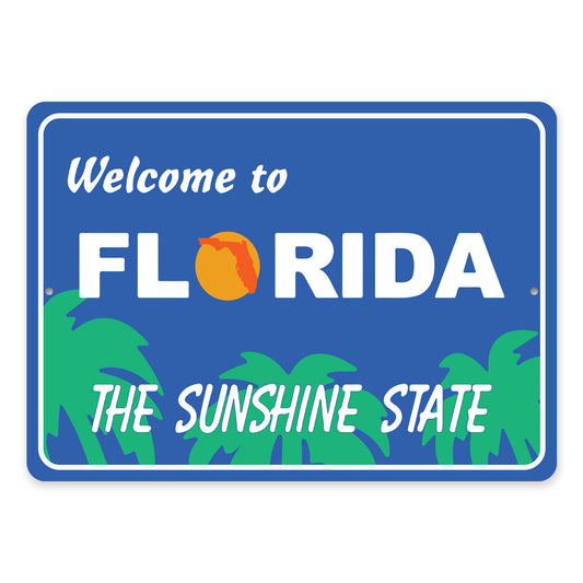 Welcome To Florida Road Sign