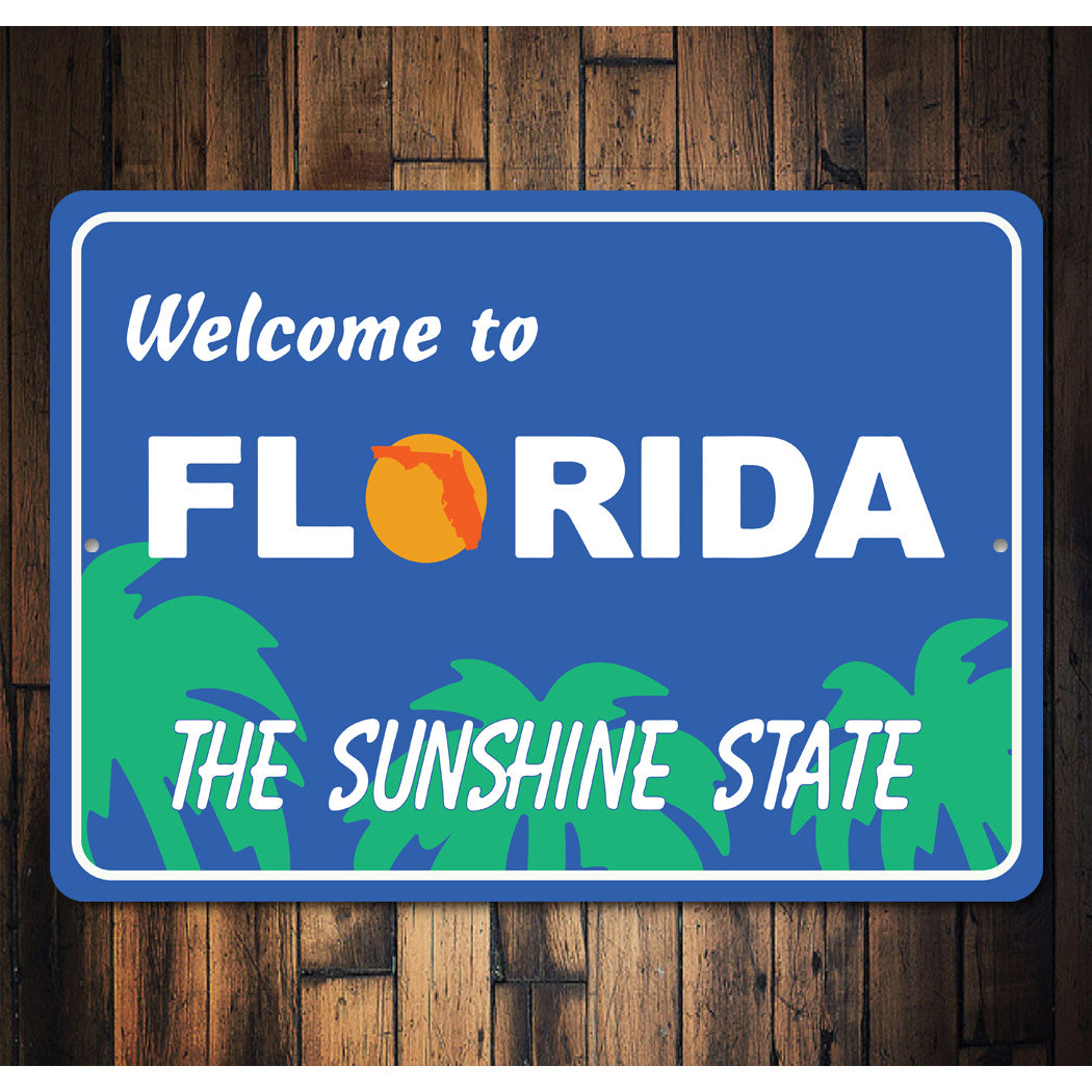 Welcome To Florida Road Sign