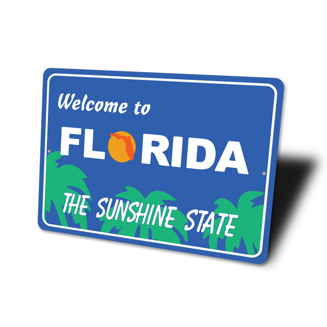 Welcome To Florida Road Sign