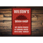 Mans Woodshop Wood Working Sign