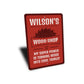 Mans Woodshop Wood Working Sign