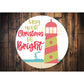 Christmas Be Bright Circle Sign
