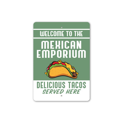 Mexican Emporium Tacos Sign