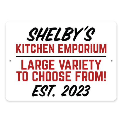 Custom Kitchen Emporium Sign