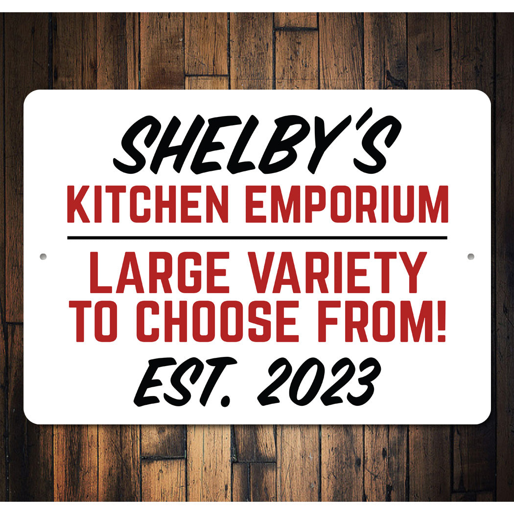 Custom Kitchen Emporium Sign