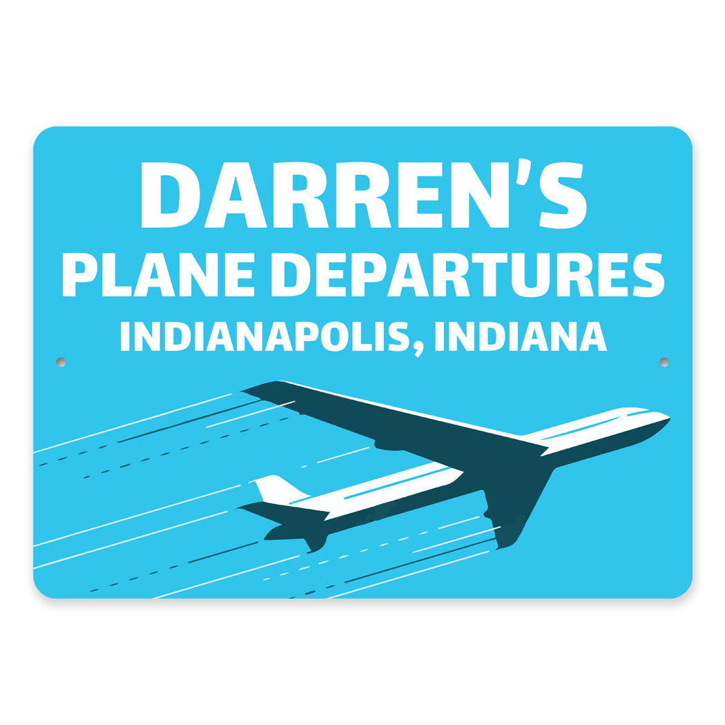 Custom Plane Departures Signs