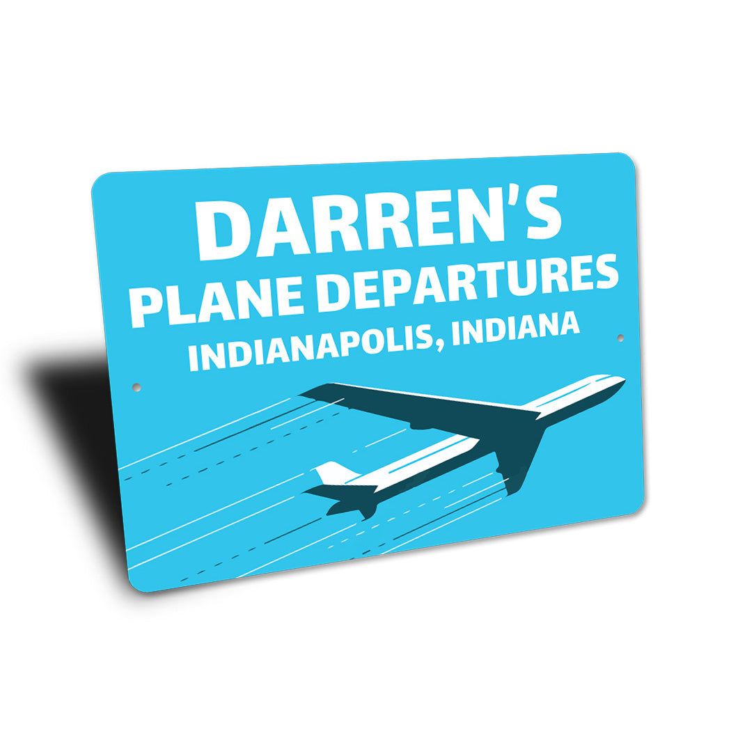 Custom Plane Departures Signs