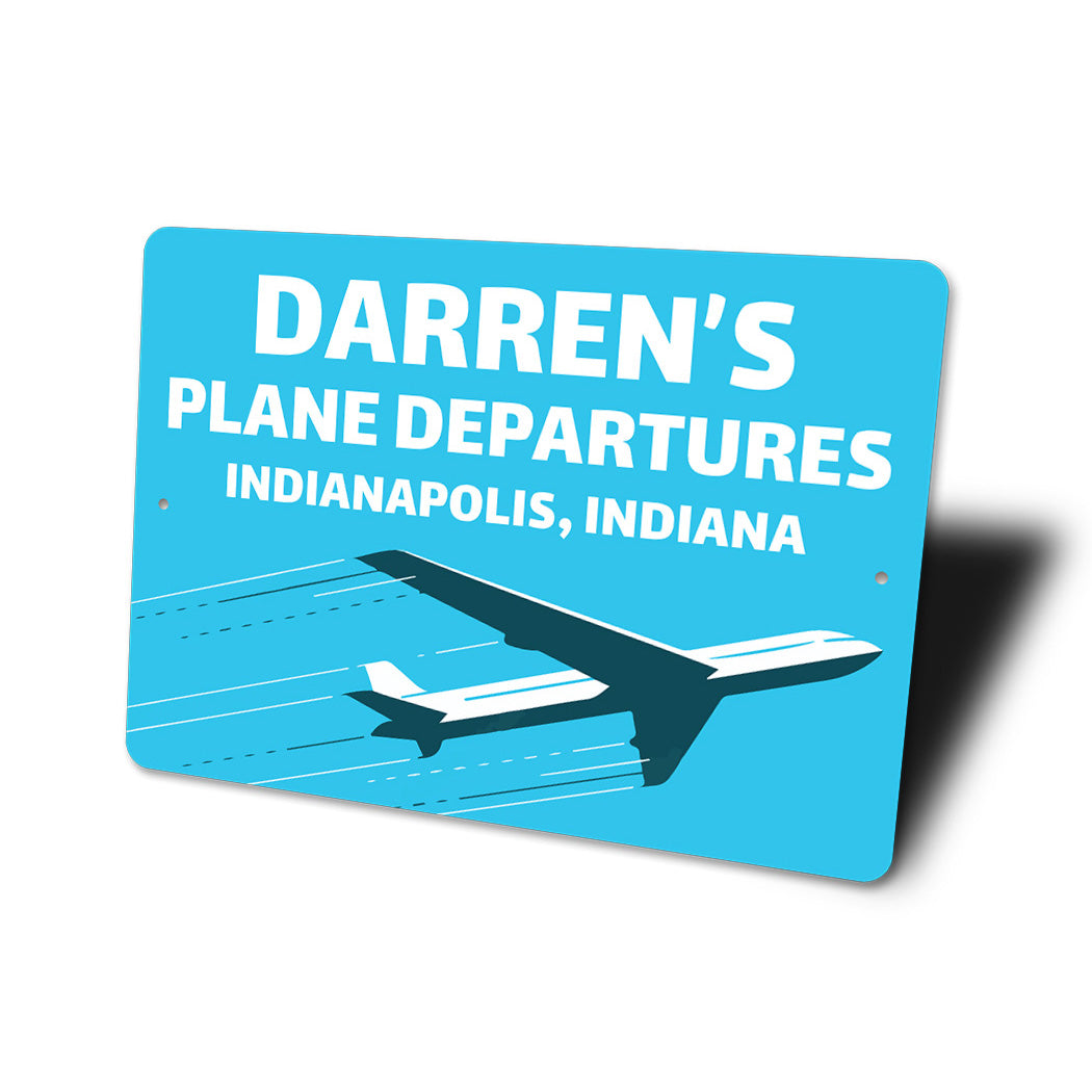 Custom Plane Departures Signs