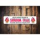 Custom Shroom Trail Sign