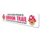 Custom Shroom Trail Sign