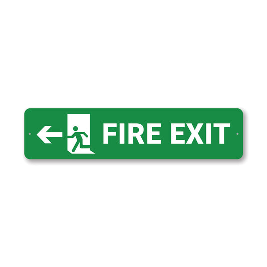 Fire Exit Street Sign