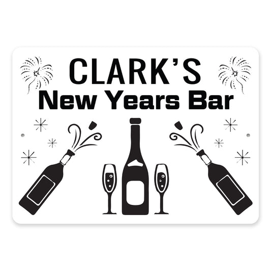 New Years Family Bar Sign