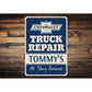 Personalized Chevy Truck Repair Garage Sign