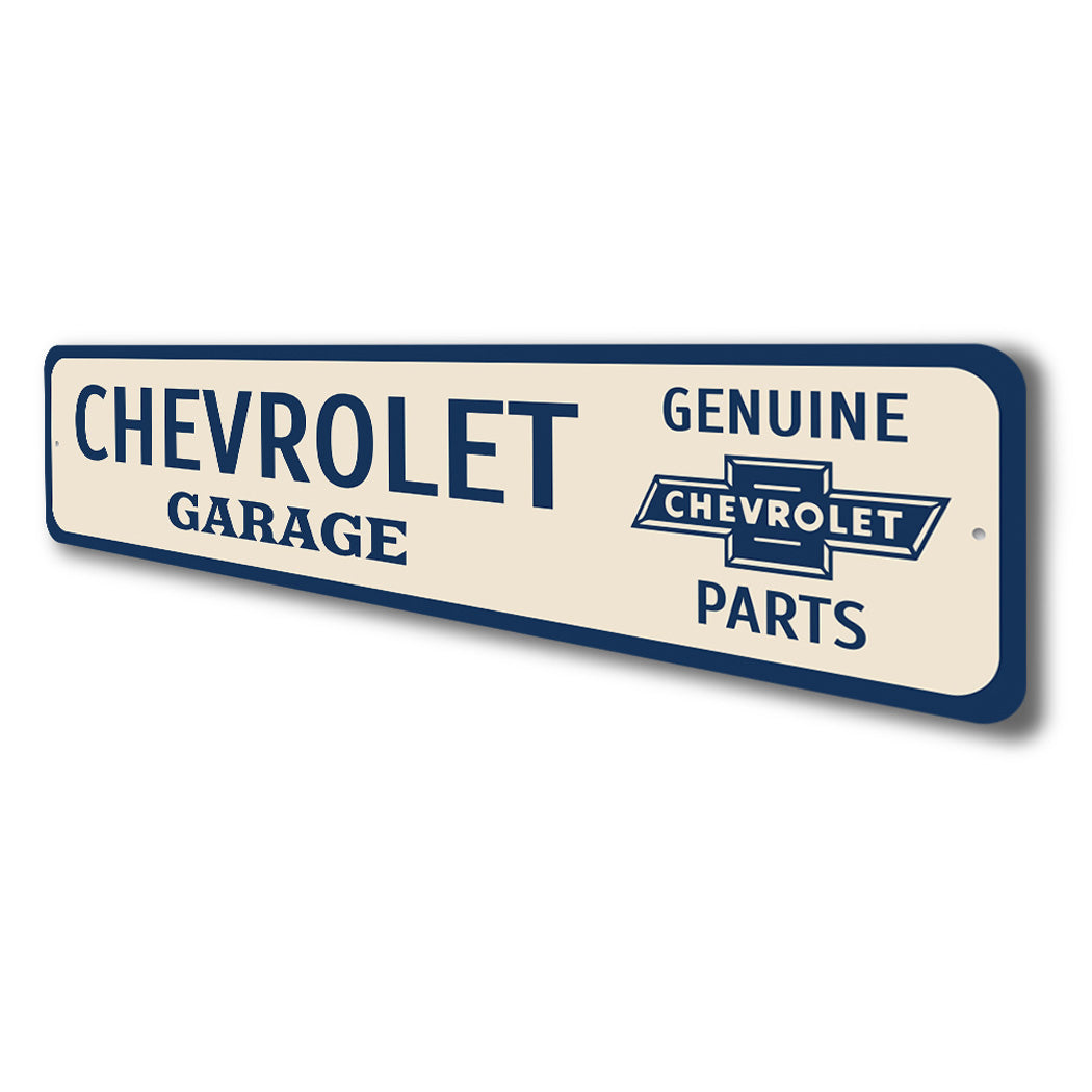 Chevrolet Garage Genuine Chevy Parts Sign – Lizton Sign Shop Wholesale