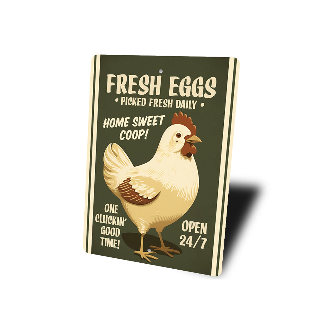 Fresh Eggs Picked Fresh Daily Home Sweet Coop Sign
