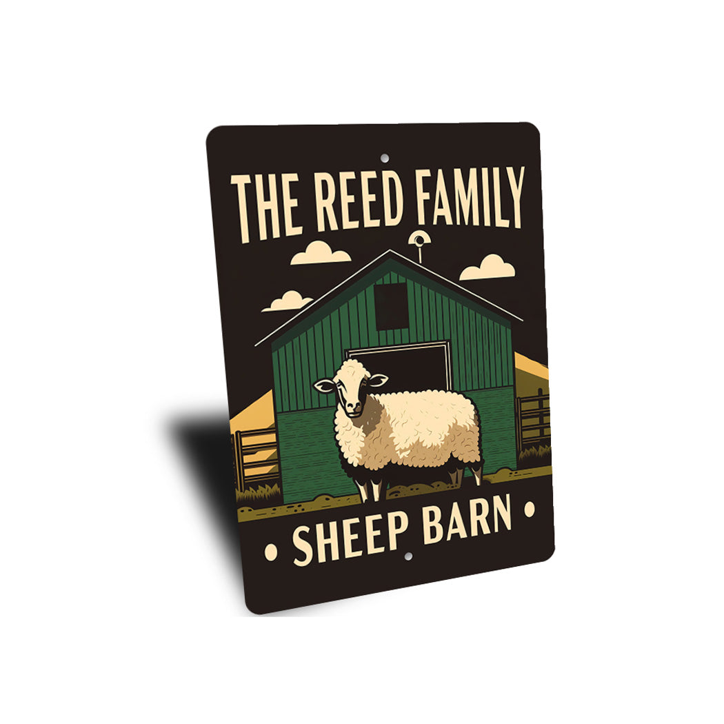 Personalized Family Name Sheep Barn Sign