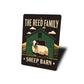 Personalized Family Name Sheep Barn Sign