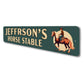 Personalized Family Name Horse Stable Sign