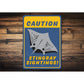 Caution Stingray Sightings Sign
