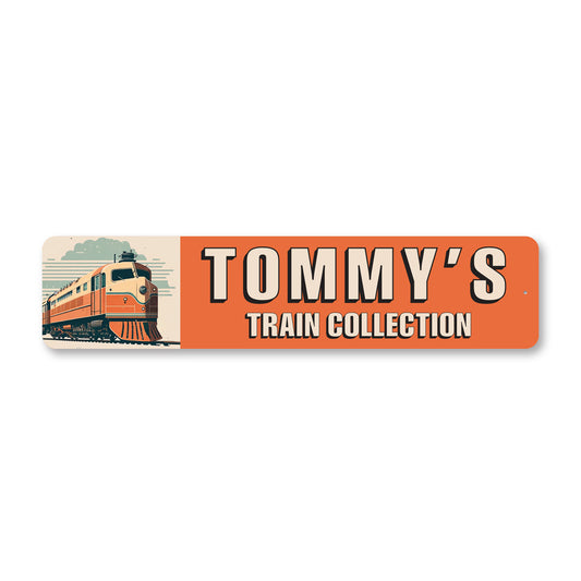 Personalized Name Train Collection Sign