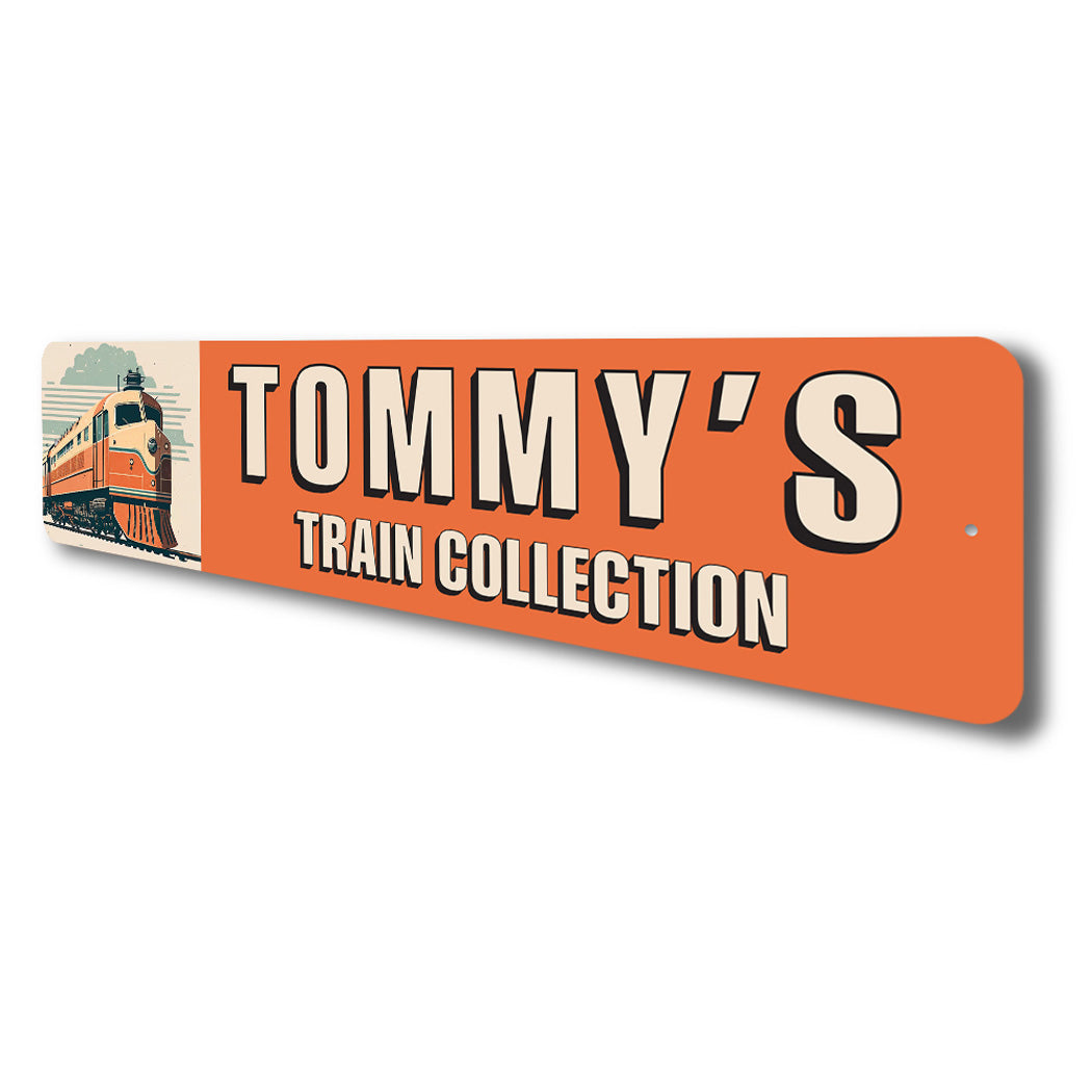 Personalized Name Train Collection Sign