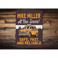 Custom Name Taxi Driver At Your Service Sign