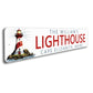 Custom Family Name Lighthouse Location Sign