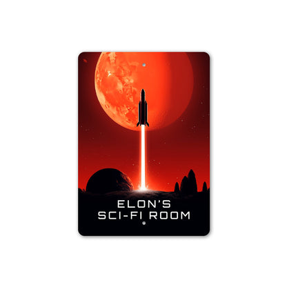 Custom Name Sci-fi Room Spaceship Sign